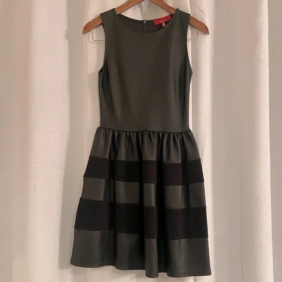 Saks Fifth Avenue Dresses Faux Leather Saks Little Black Dress